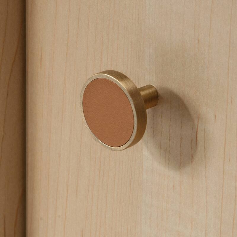 Walnut and White Writing Desk with USB Port