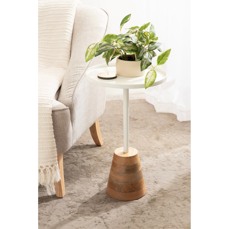 Kate and Laurel Tira Round Side Table