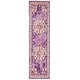 preview thumbnail 77 of 164, SAFAVIEH Monaco Lillie Boho Medallion Distressed Area Rug 2'2" x 10' Runner - Violet/Fuchsia