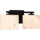 preview thumbnail 2 of 5, Mather 2-Light Matte Black Bath Light