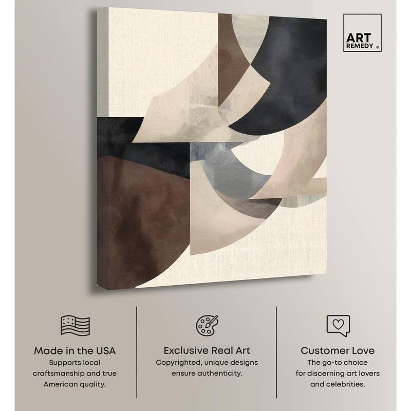Planar Curves Canvas by Art Remedy, Gallery Wrapped