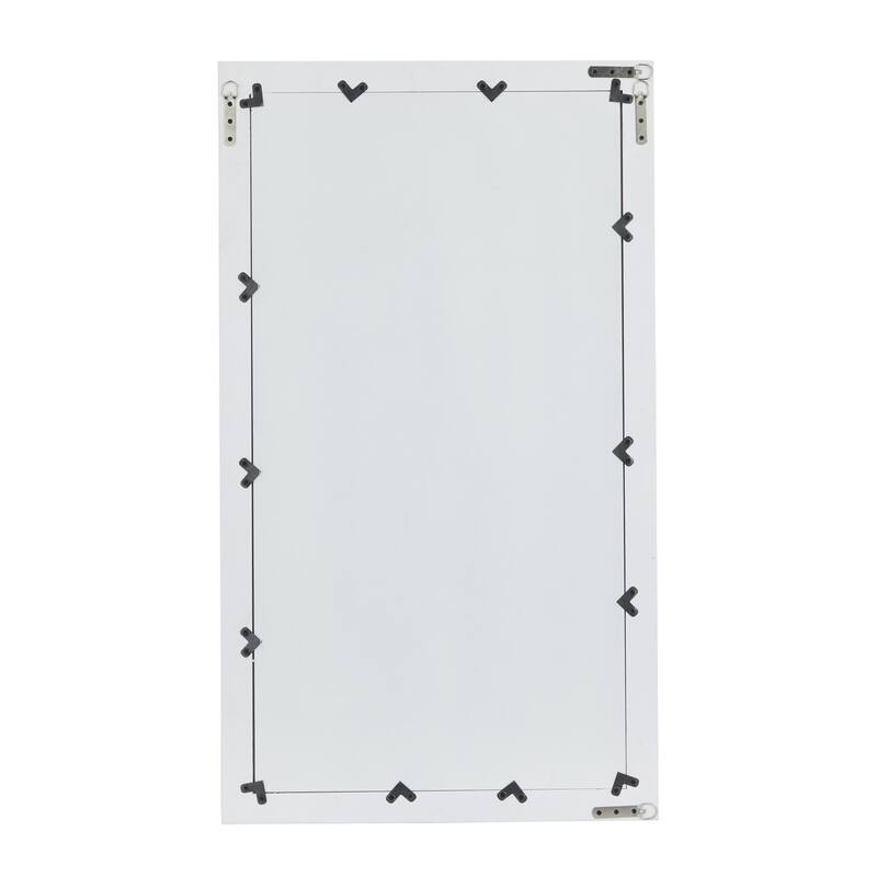 White Wooden Room Wall Mirror
