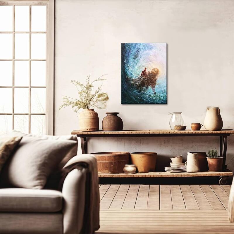 Jesus Christian Wall Art, Hand of God Canvas Paintings