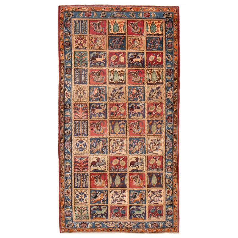 ECARPETGALLERY Hand-knotted Kayseri Vintage Red Wool Rug - 5'0 x 9'10 - Red - 5'0 x 9'10