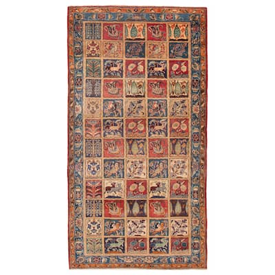 ECARPETGALLERY Hand-knotted Kayseri Vintage Red Wool Rug - 5'0 x 9'10