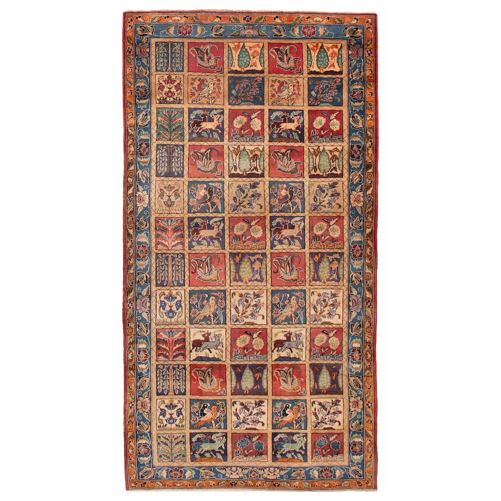 ECARPETGALLERY Hand-knotted Kayseri Vintage Red Wool Rug - 5'0 x 9'10