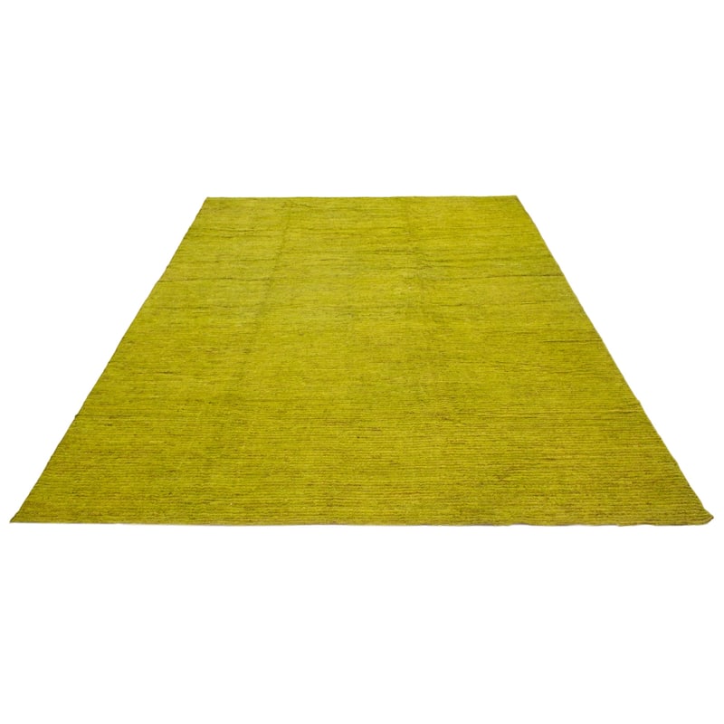 ECARPETGALLERY Hand-knotted Peshawar Ziegler Lime Wool Rug - 10'10 x 13'7