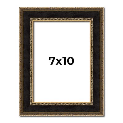 7x10 Frame Gold Antique Vintage Sold Wood Picture Frame | 1.75 Inch