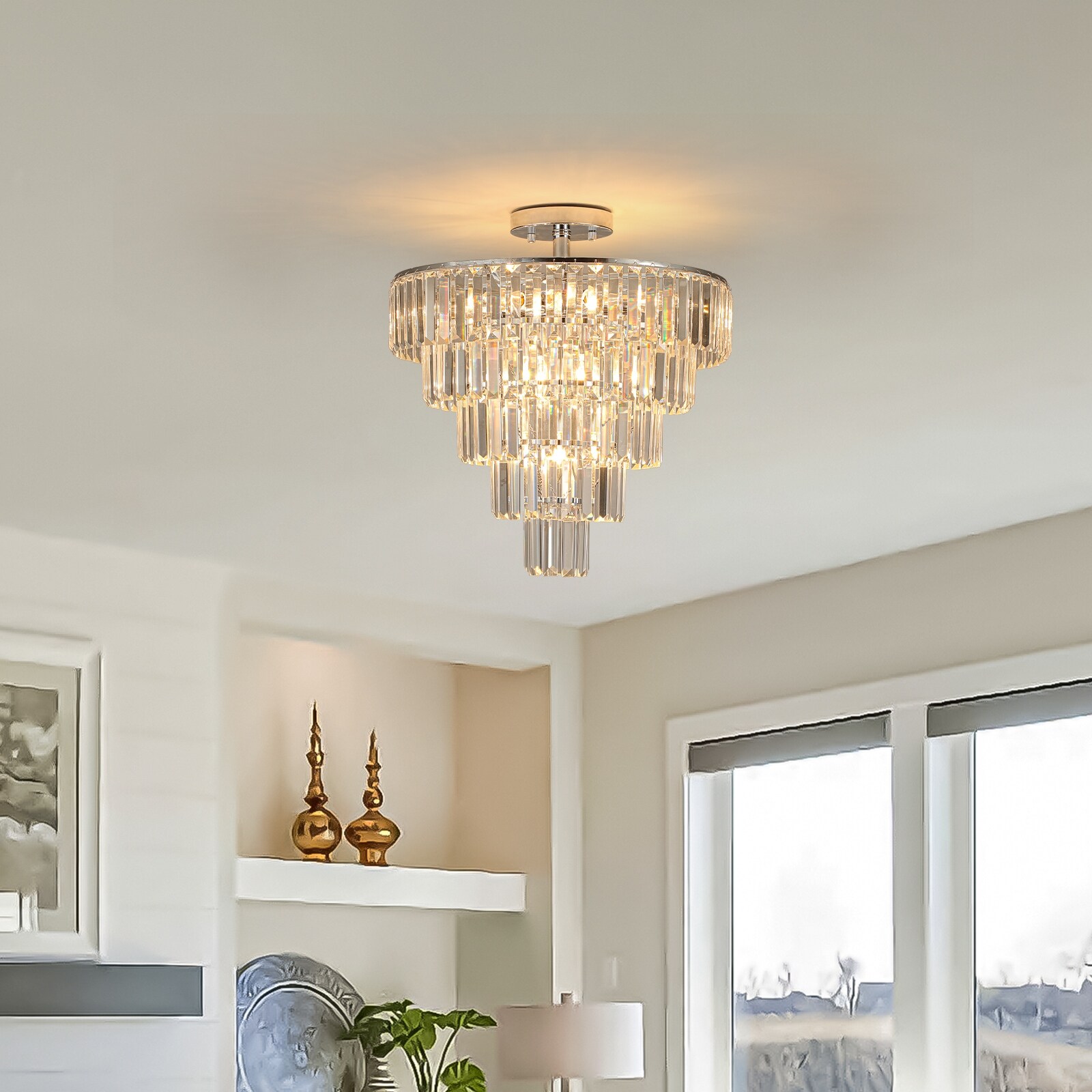 White chandelier modern cheap