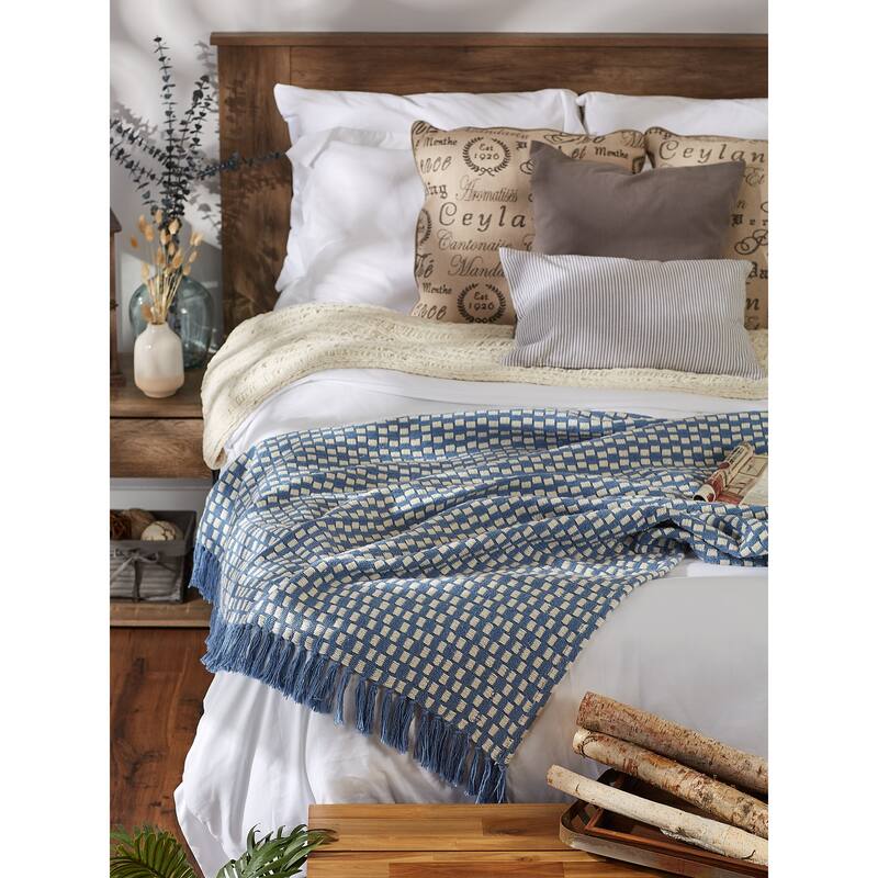 DII Stone Urban Check Throw