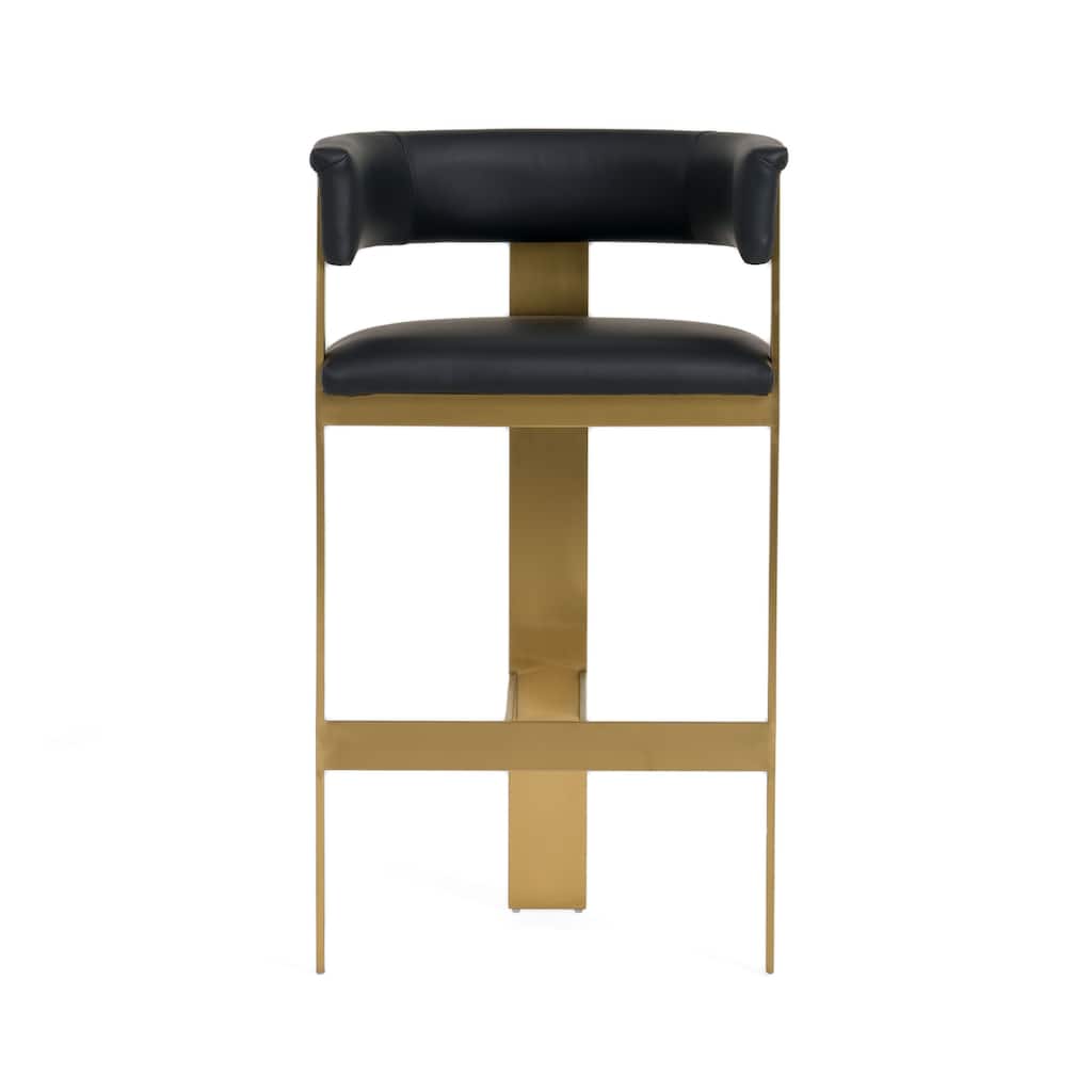 Modrest Boswell Modern Black & Matte Gold Barstool