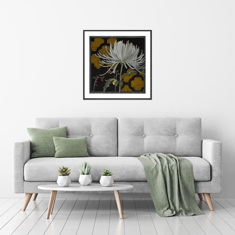 Gilt Slate Flora III Framed Print Wall Art by Norman Wyatt Jr.