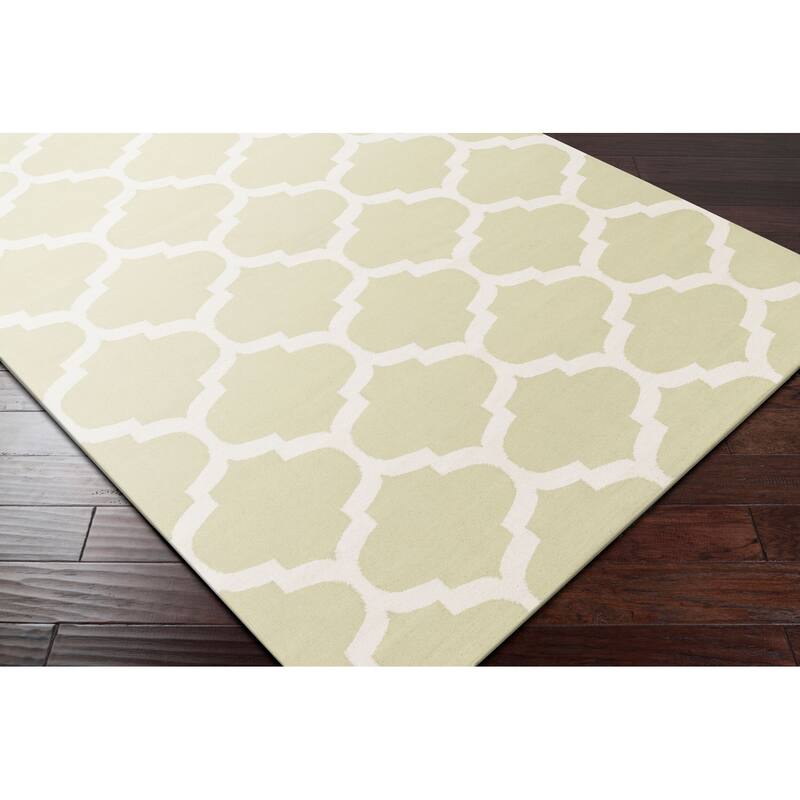 Hand-Woven Madison Moroccan Trellis Cotton Rug