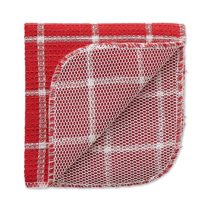 DII Black Buffalo Check Scrubber Dishcloth Set of 6