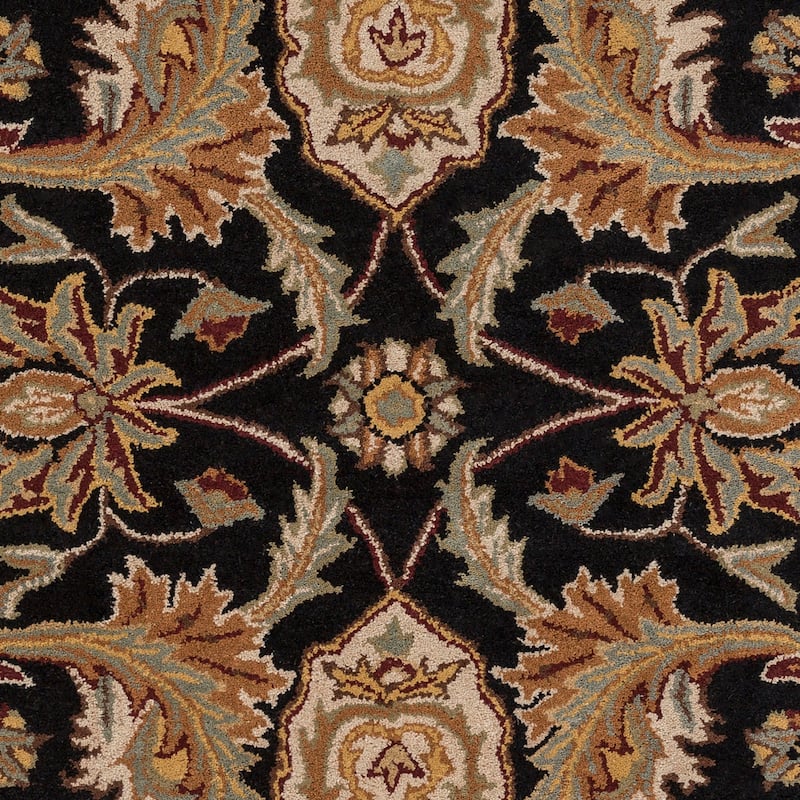 Livabliss Arabath Hand-Tufted Floral Wool Area Rug - 9' x 13'