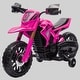 preview thumbnail 1 of 1, Electric Kids Dirt Bike, 6V Battery-Powered Motorcycle with Horn, Start Sound & Training Wheels for 3-8 Years Old Pink