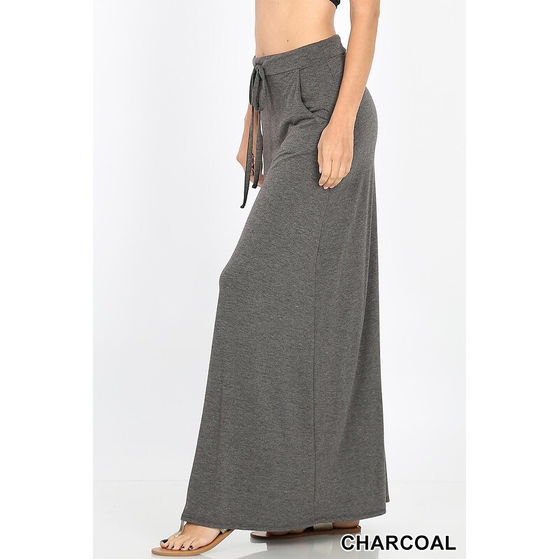 drawstring maxi skirt