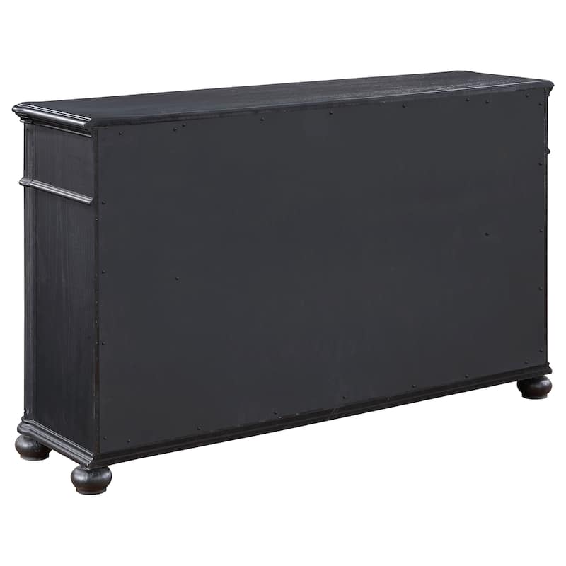 Celina Traditional Wood 9-drawer Dresser Black