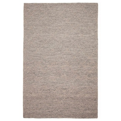 ECARPETGALLERY Braid weave Sienna Brown Wool Rug - 5'10 x 8'10