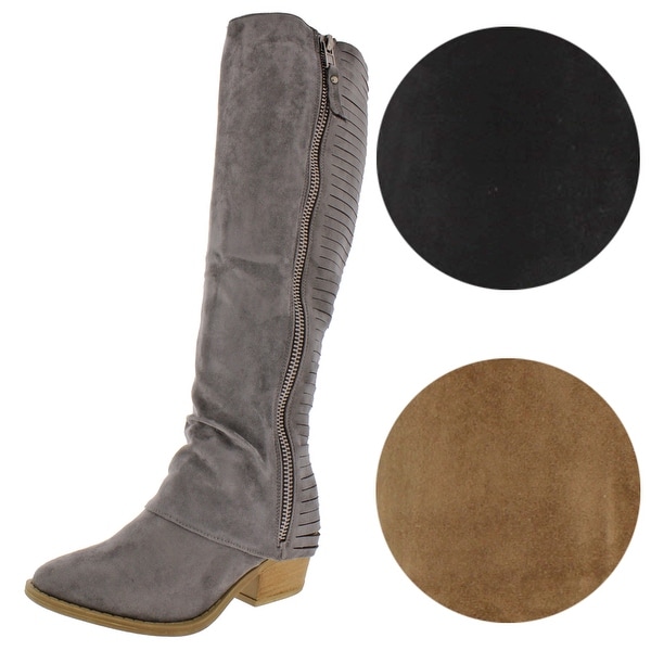 tall grey boots womens