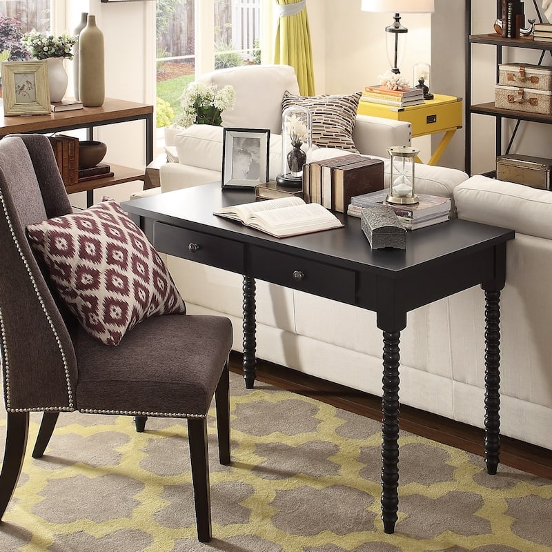 Lyndale 2-Drawer Helix Legs Office Desk by iNSPIRE Q Bold
