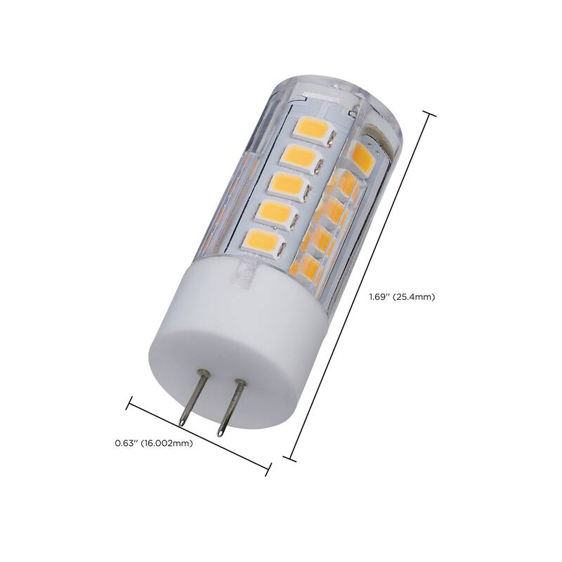 3 Watt Mini LED G4 Base 3000K Clear Finish 12V