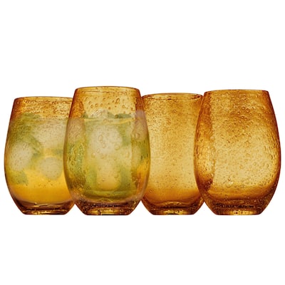Artland Iris Stemless Glass Set of 4 - 18 oz