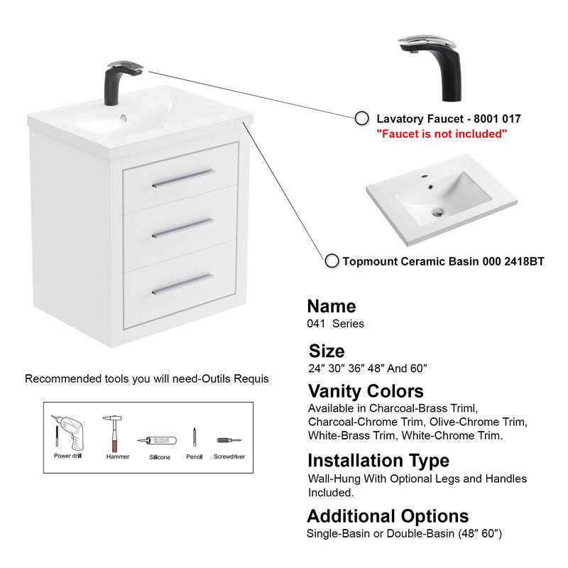 LaLa 24" Single Vanity Set