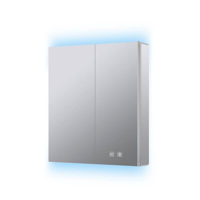 Corsica Surface-Mount LED Mirror Medicine Cabinet with Defogger
