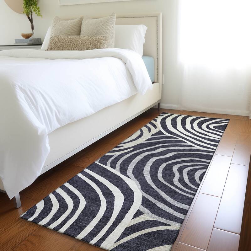 Machine Washable Indoor/ Outdoor Chantille Contemporary Dimensions Rug