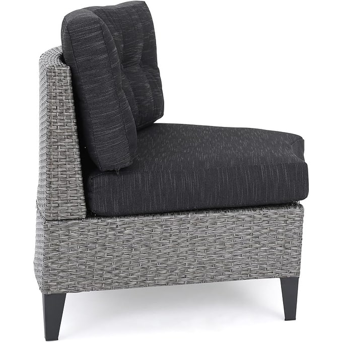 Curved Modular Couches Deep Seater Recliner Sofa Rattan Frame Conversation Sets Convertible Loveseat Couch for Outdoor