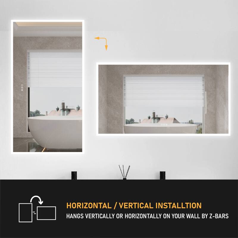 Modern Wall Mounted LED Bathroom mirror