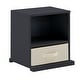 preview thumbnail 59 of 184, Riley Modular Stacking Storage Bins by iNSPIRE Q Junior 1 Box with Drawer - Charcoal Black