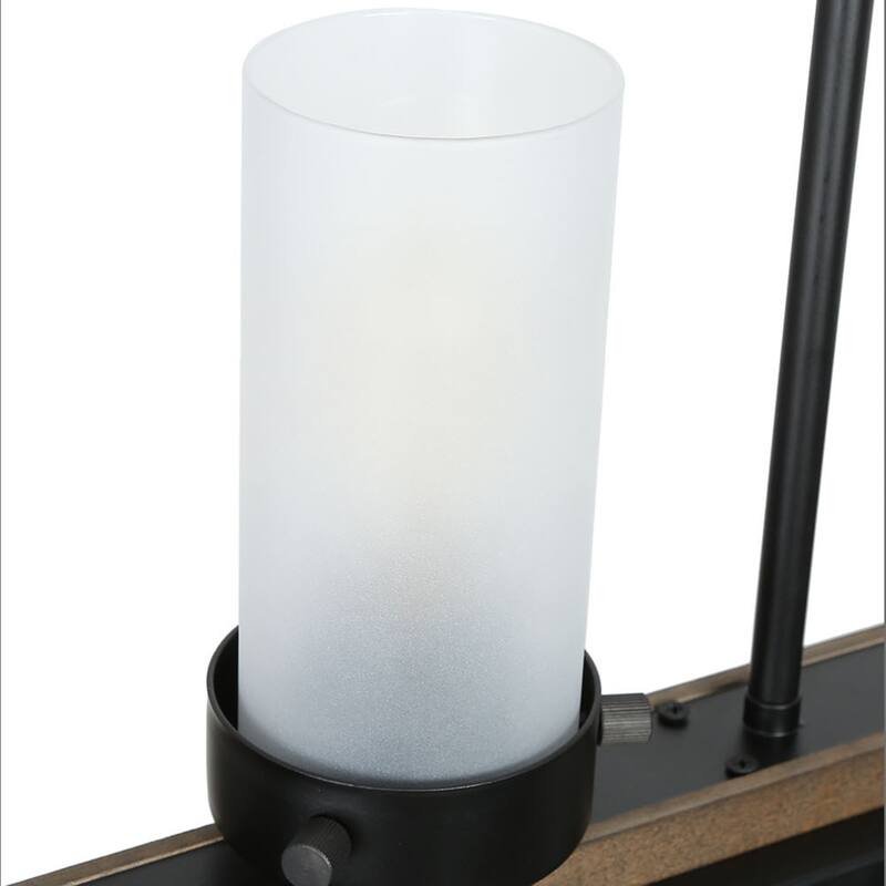 Modern Farmhouse 3-Light Linear Chandelier Pendant Light for Kitchen Island - L28.5"x W4.5"x H 9.5"