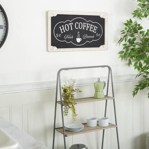Black MDF Modern Wall Decor