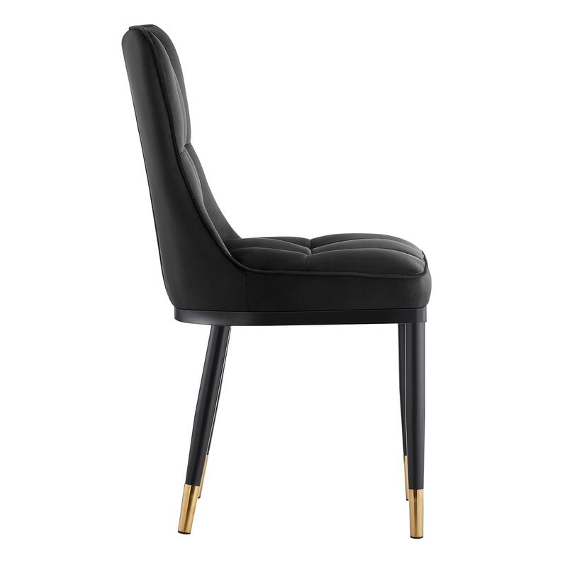 Modern Velvet Upholstered Dining Chairs, Set of 2/4 - 35.8"H x 18.9"W x 23.2"D
