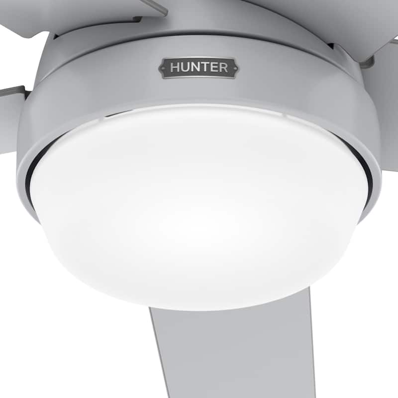 Hunter 52" WiFi Aerodyne Ceiling Fan w/ LED Light, Handheld Remote - Modern, Contemporary, Transitional - SMART FAN!