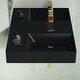 preview thumbnail 6 of 19, Swiss Madison St. Tropez Ceramic Wall Hung Sink with Right Side Faucet Mount - 24"x18"