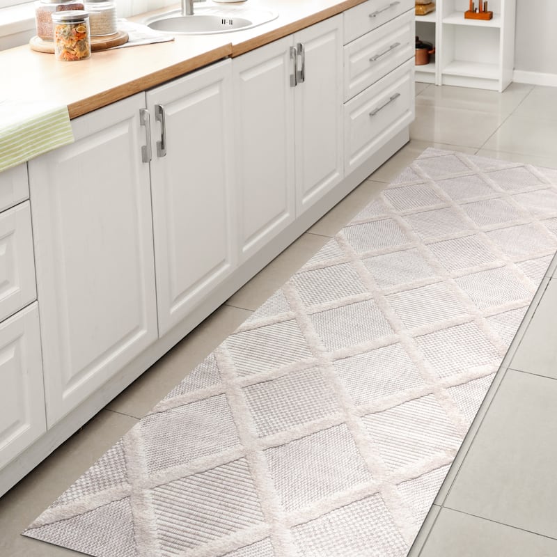 JONATHAN Y Talaia Diamond Trellis Indoor/Outdoor Area Rug