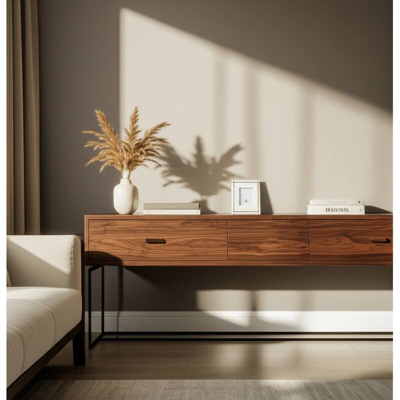 Marble Stone Frame with Inlaid Detail Modern Glam Decorative Accent