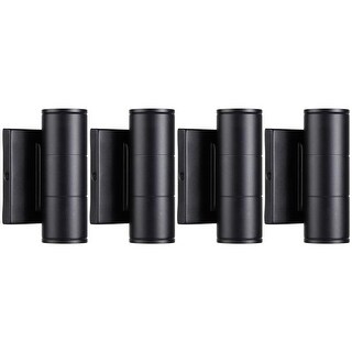 Allumer 10W LED Cylinder UP Down Light, 3000K Warm White, 4 Pack - Bed ...