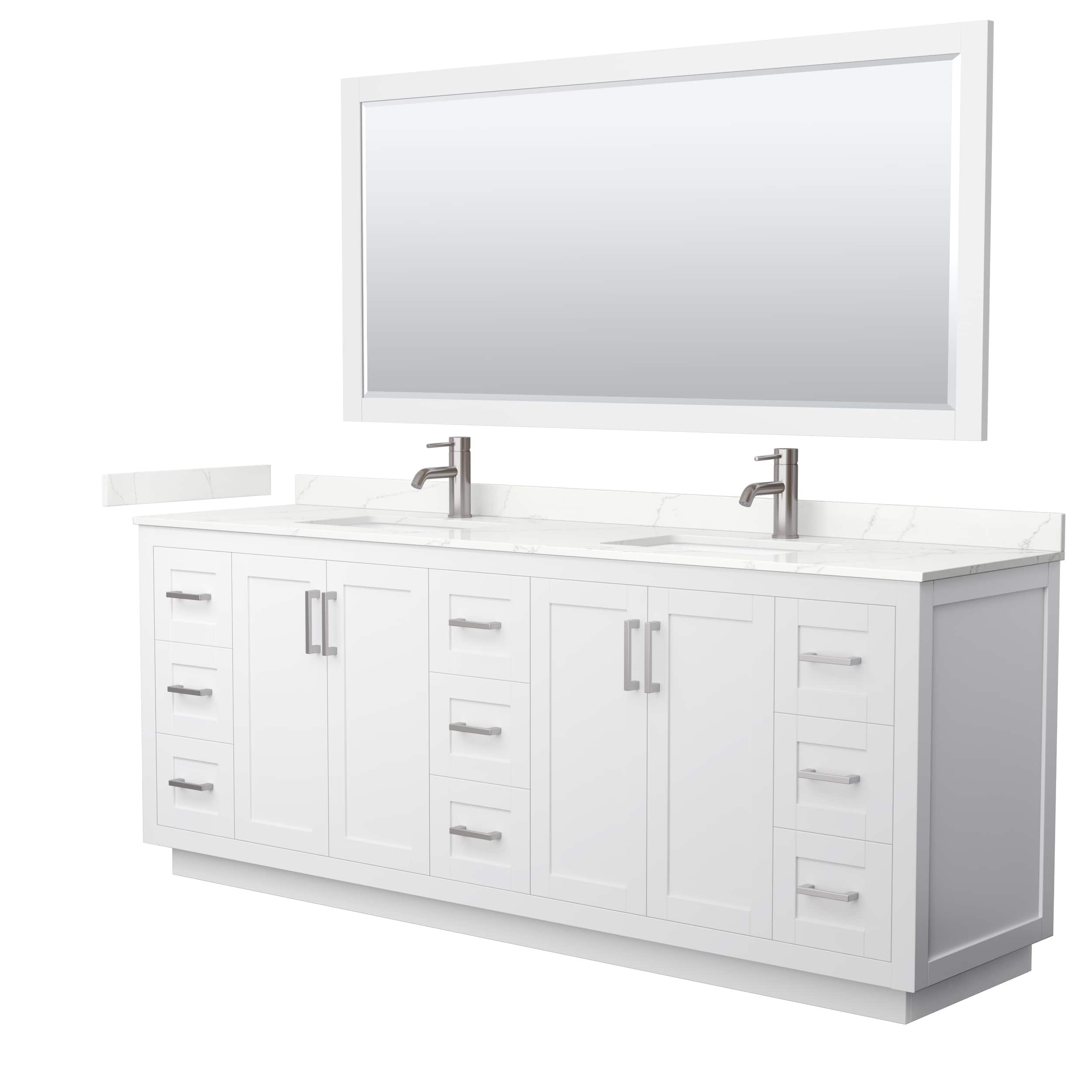 Option White, Nickel Trim, Giotto Quartz Top