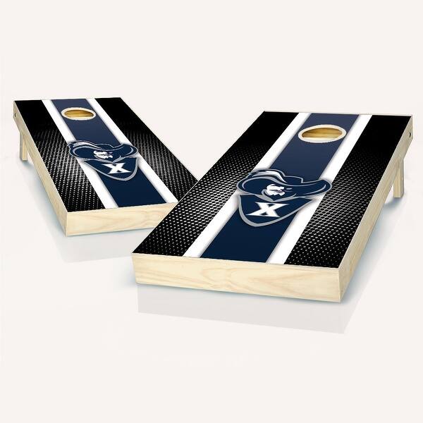 slide 2 of 9, Xavier Musketeers Striped Outdoor Cornhole Board Set NO Accessories