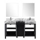 preview thumbnail 139 of 157, Lexora Zilara Bathroom Vanity Complete Set in Black and Grey with Faucet