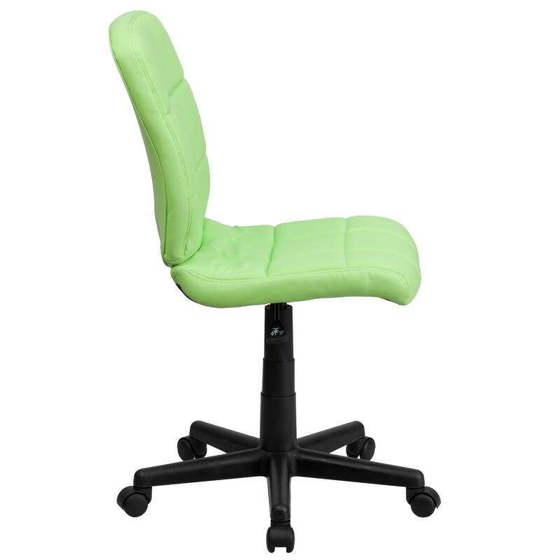 Mid-Back Quilted Vinyl Swivel Task Office Chair