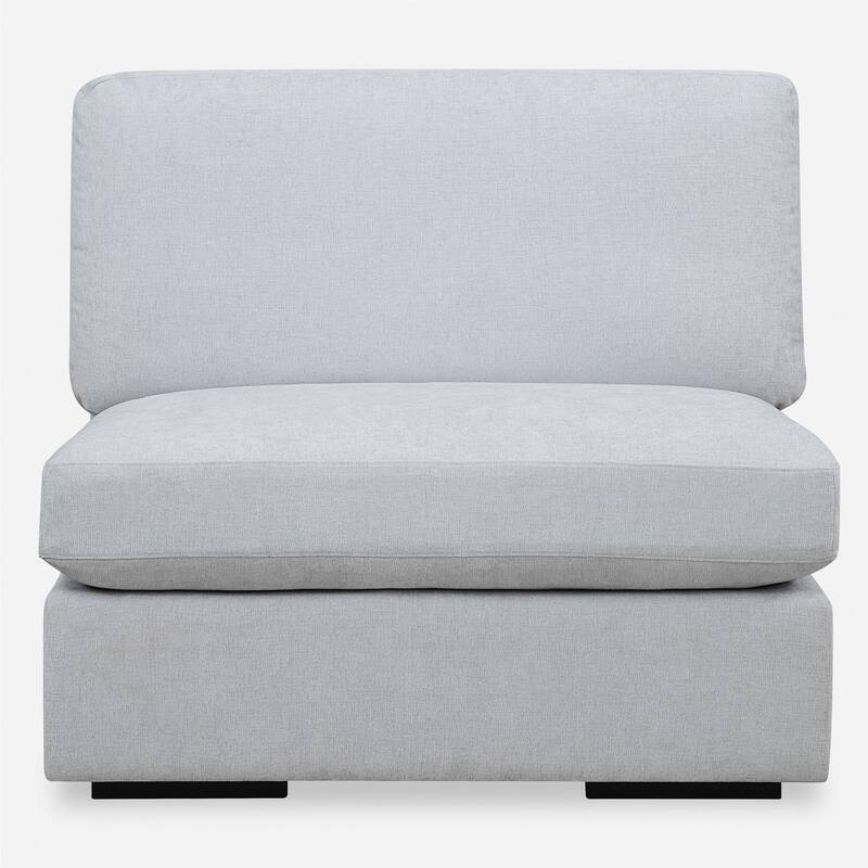 Uttermost Refuge Armless Cloud Blue Sofa - 30"Hx 40"Wx 37.5 "D