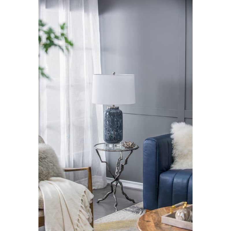 D16.9''xH28'' Ellis Glass Table Lamp