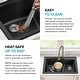 preview thumbnail 10 of 33, KRAUS Quarza Granite 33 inch 60/40 Undermount Drop-in Kitchen Sink