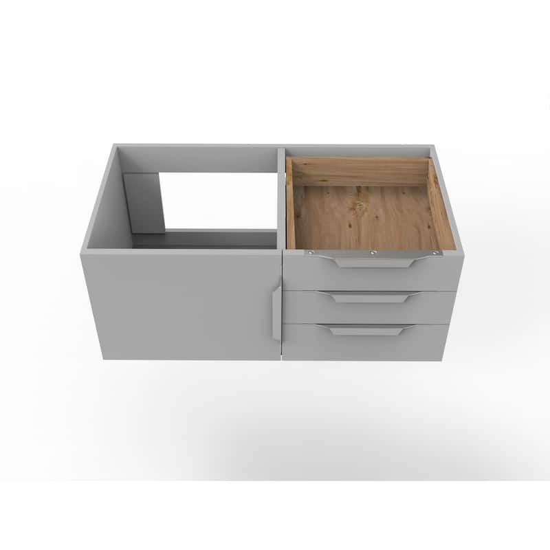 Alpine 36" Wall Mounted Bathroom Vanity (Base Only)