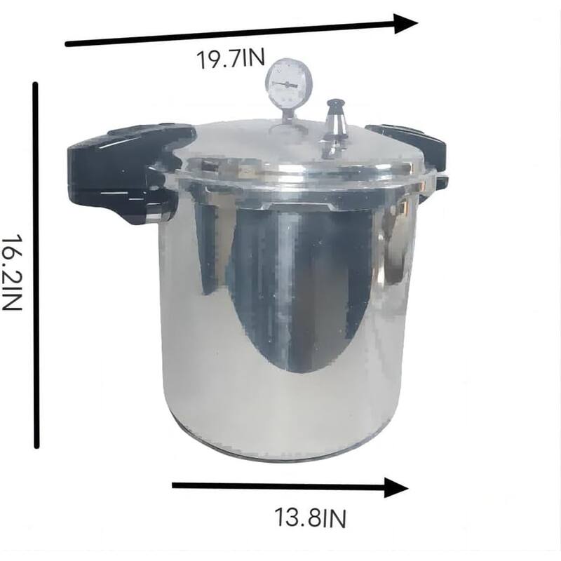 Aluminum Pressure Cooker 23Quart Induction Compatible Aluminum